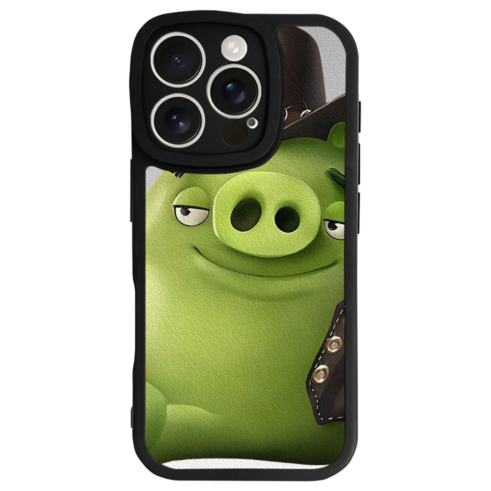 （画像用） Angry Birds アングリーバード 【iPhone 16シリーズ対応】シリコンスマホケース（レザー調） 材質：シリコン